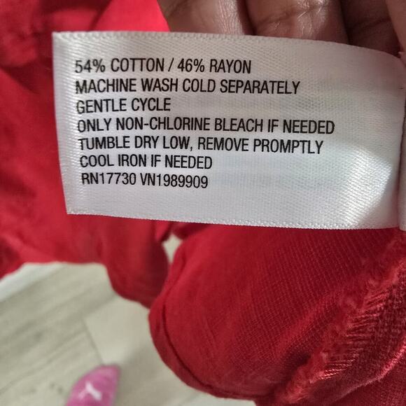 Womens Bell Elbow Sleeve Mini A-Line Sundress Universal Thread Red 3X Cruise - Picture 5 of 5